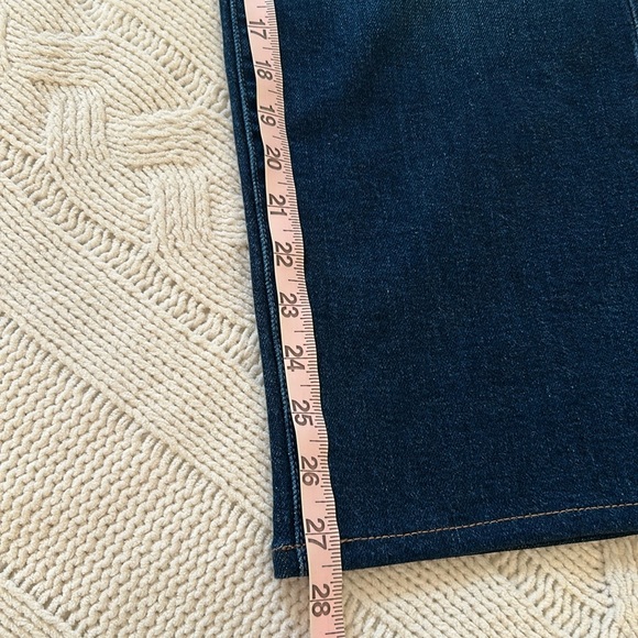 MOTHER Dark Blue Straight Leg Jeans size 27 Patch Pocket Gambler - Picture 12 of 15